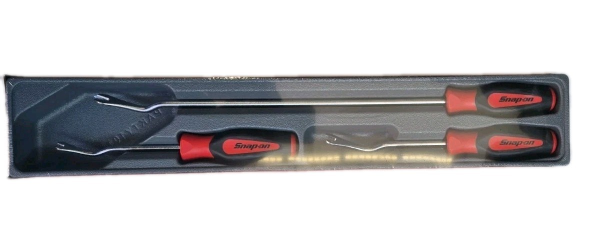 Snap On Tools ASG103BR 3 Piece Soft Grip Trim Pad Removal Tool Set RED NEW!!!!!