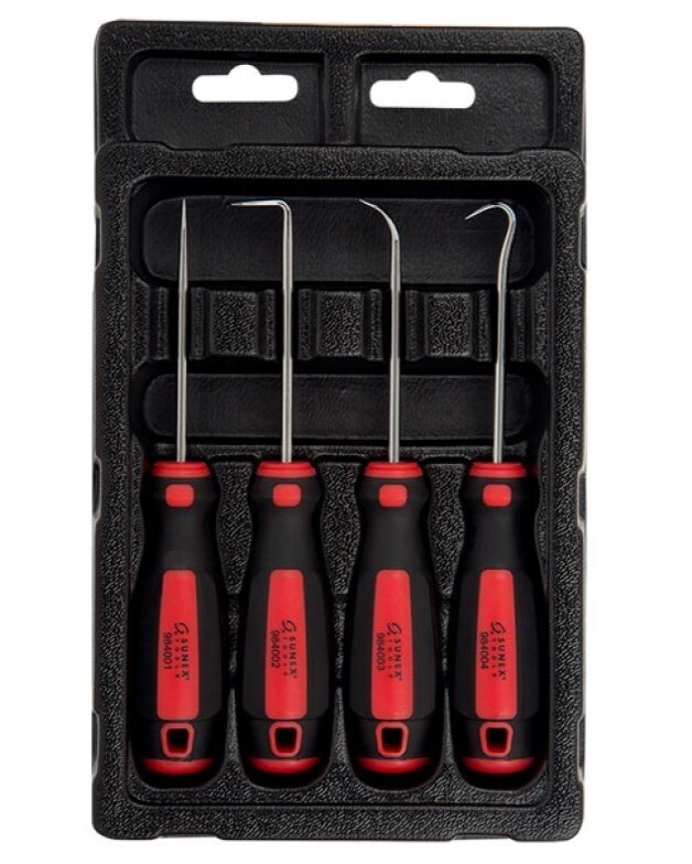 4pc SUNEX TOOLS 6-1/4″ HOOK & PICK SET #9840
