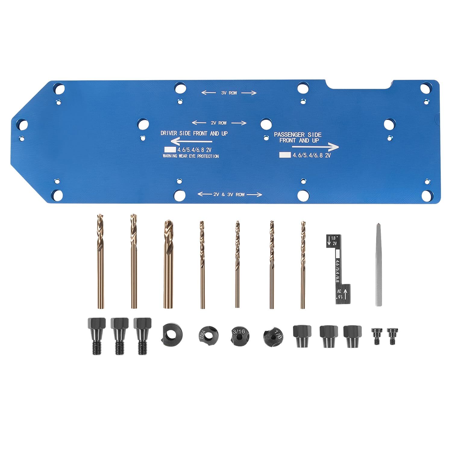 71600 Broken Exhaust Manifold Drill Template for Ford V10 2V 3V 4.6L 5.4L 6.8L