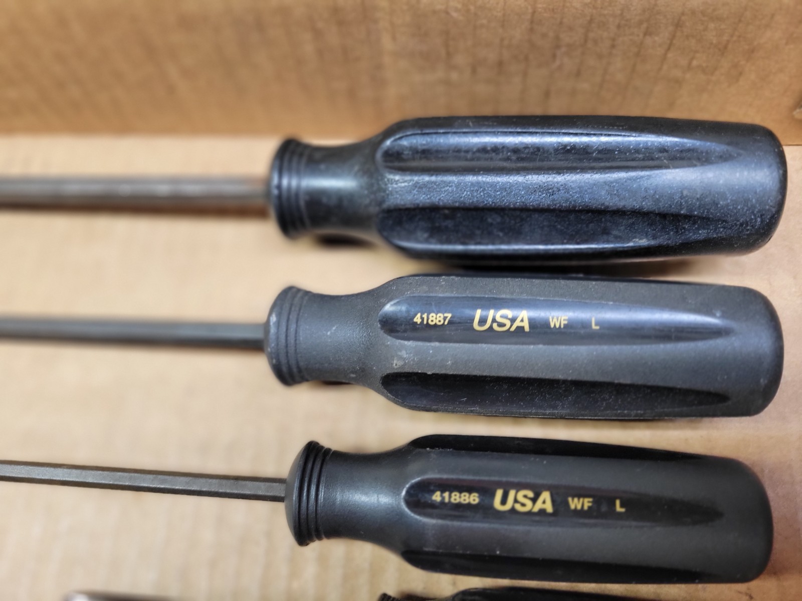 Craftsman Professional 7-Piece Black Handle Screwdriver Set / Lot