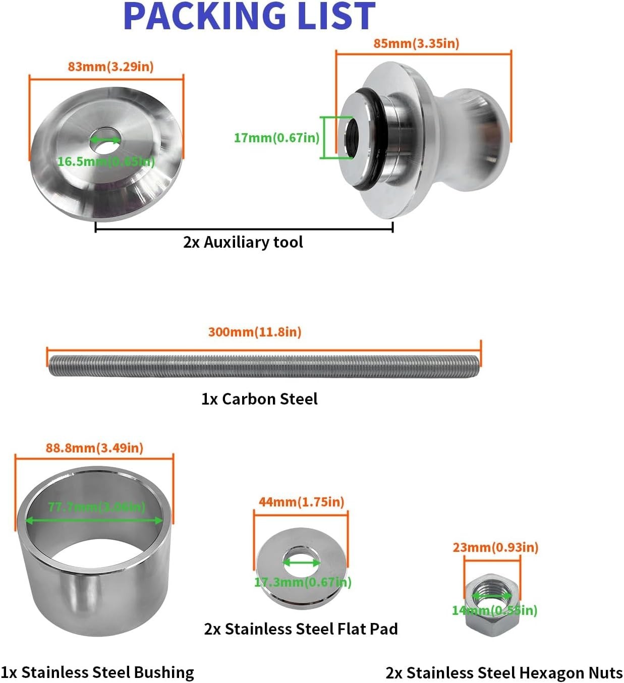 Polaris Wheel Bearing Removal Tool for 40mm & 44mm Bearings – Easy Installation