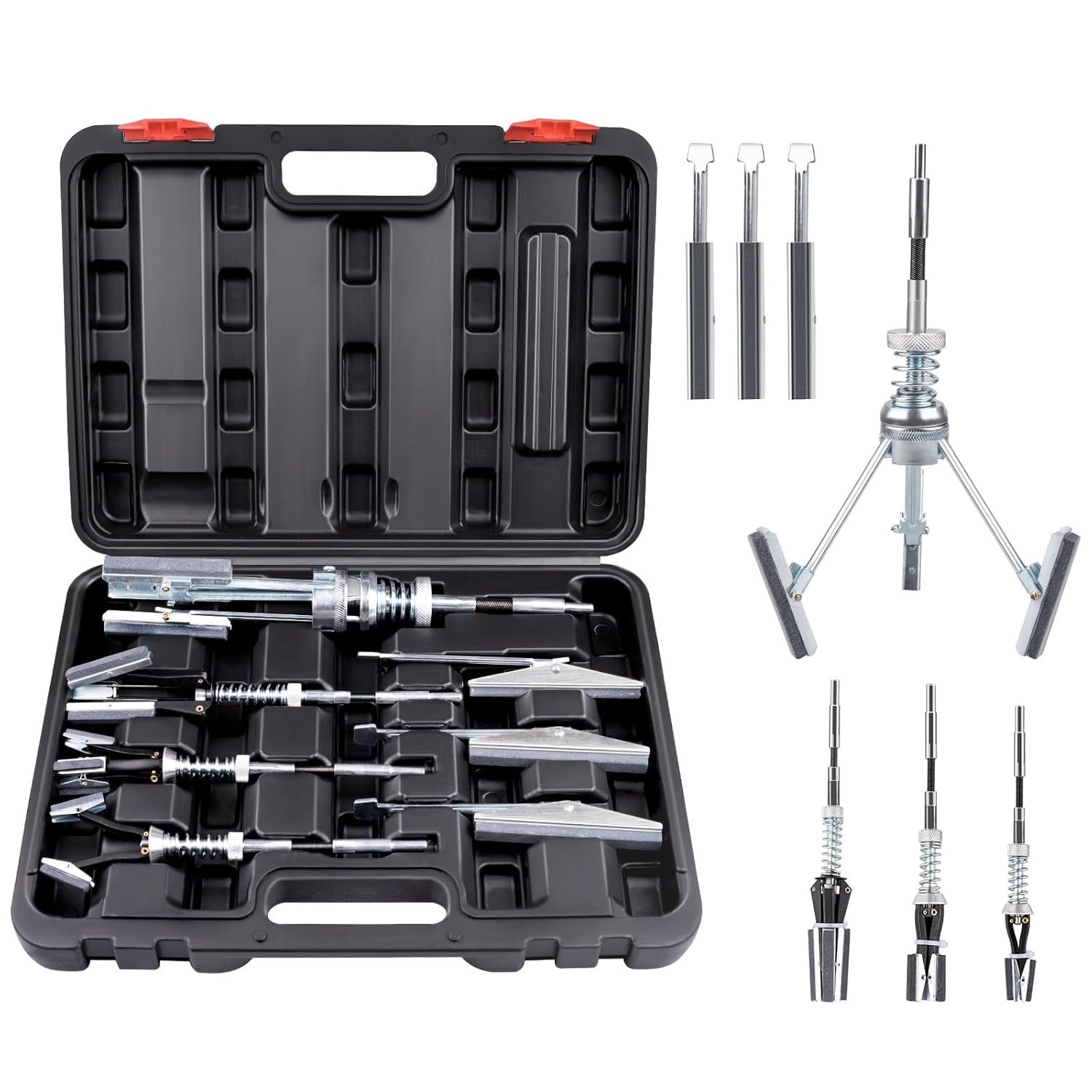 7PCS Cylinder Hone Tool Set with Box, Adjustable Engine Cylinder Honing Tool Kit