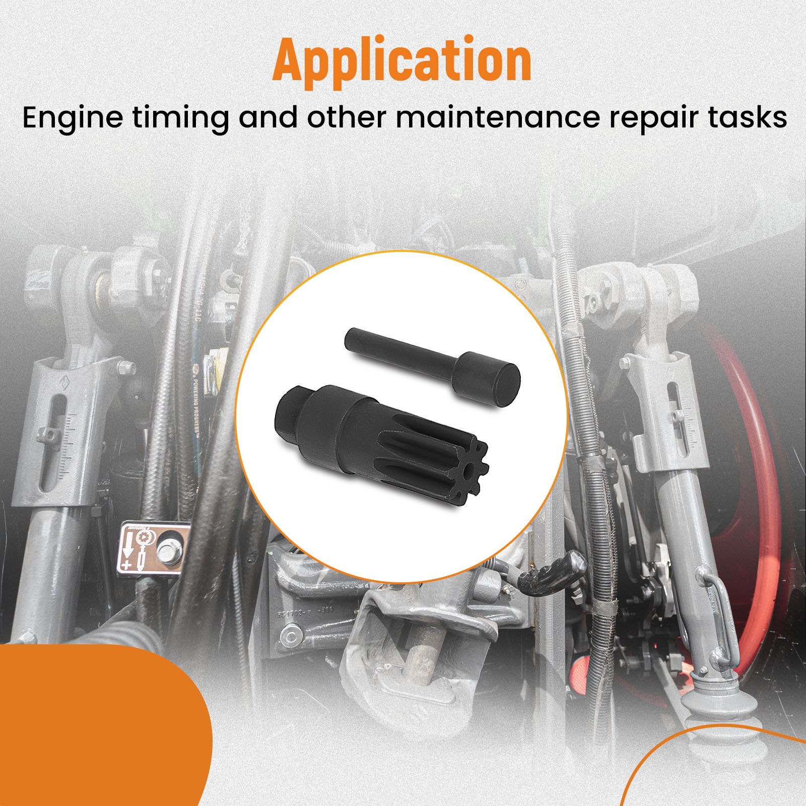 Engine Turning Tool Timing Pin Kit For 6068 6076 6081 Engines JDE83 JDE81-4