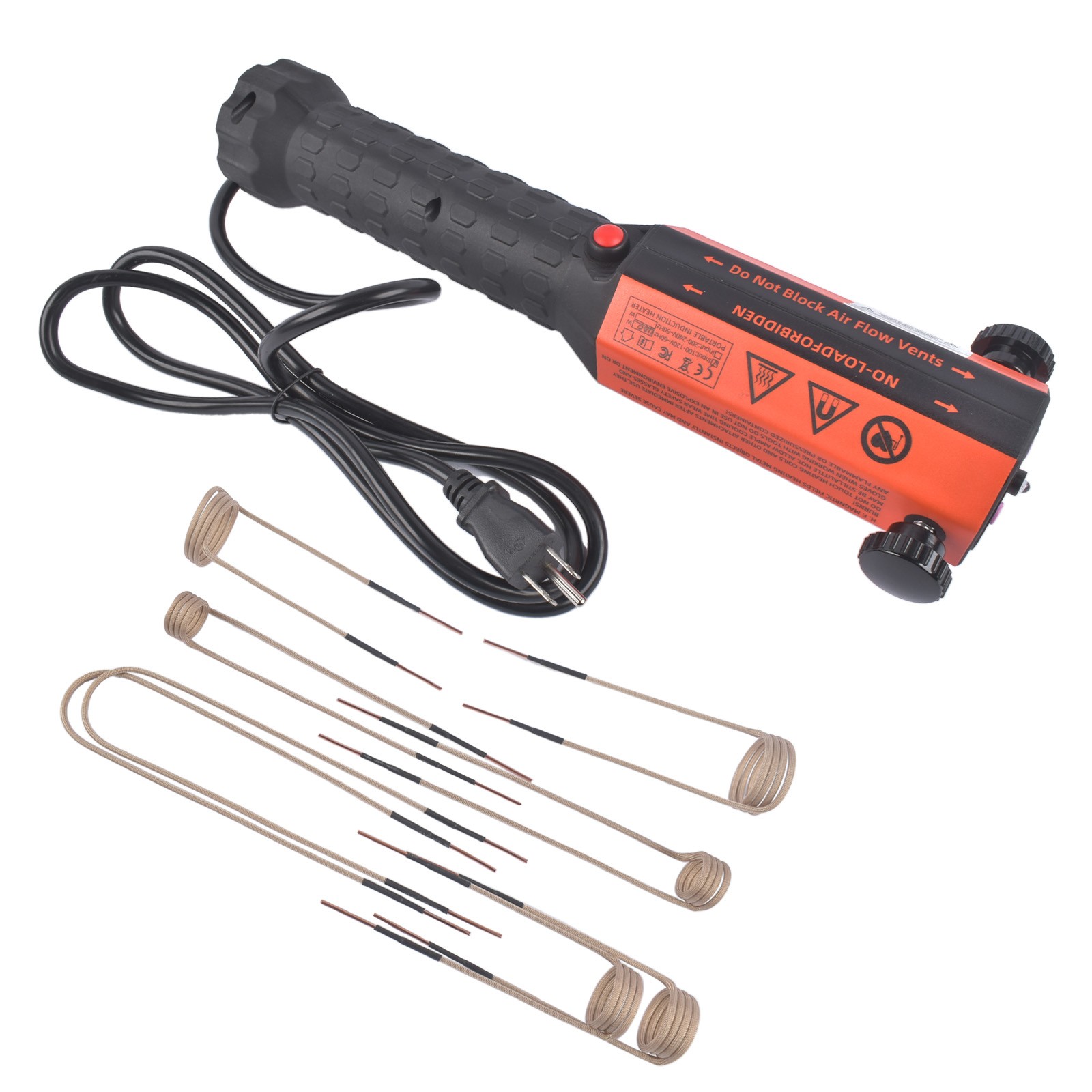 Hand Held Magnetic Induction Heater with 8 Coils + Portable Toolbox 110V 1/1.2KW
