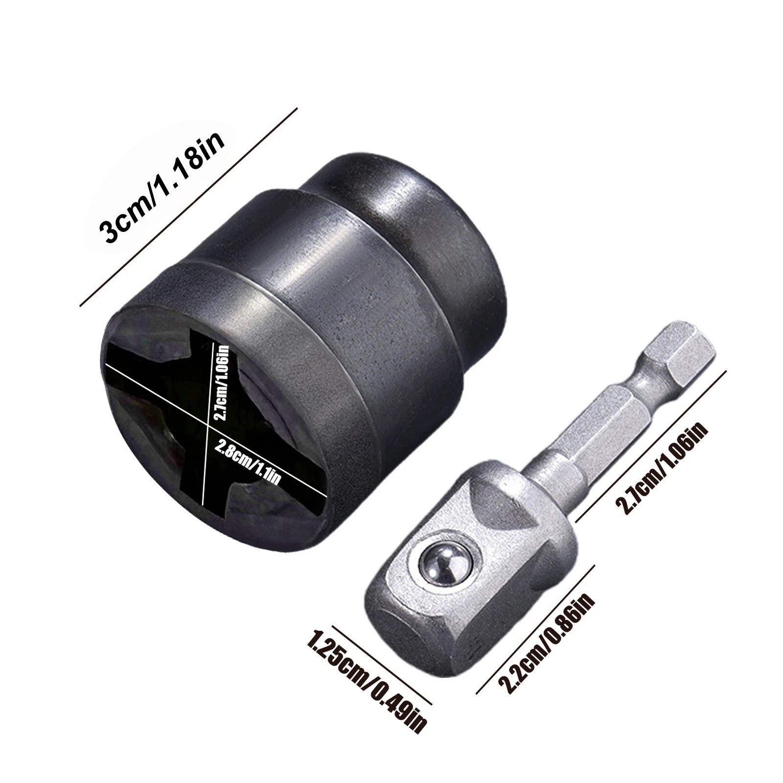 For Car Jack Power Drill Adapter, Scissor Jack Socket Converter, High Strength