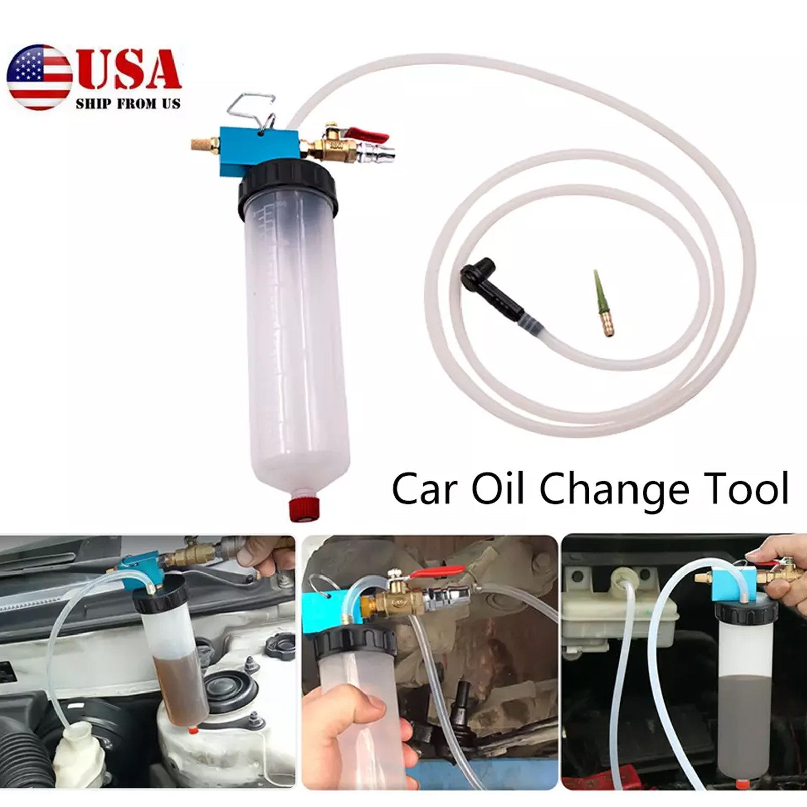 1*Car Brake Fluid Oil Change Replacement Tool Pneumatic Vacuum Bleeder Extractor