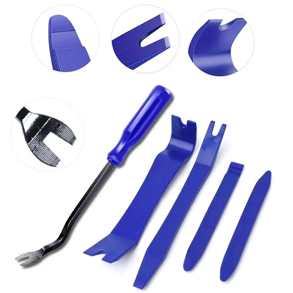 Plastic Trim Removal Pry Tool Set for Car Radio Panel Door Dash Clip Fasteners