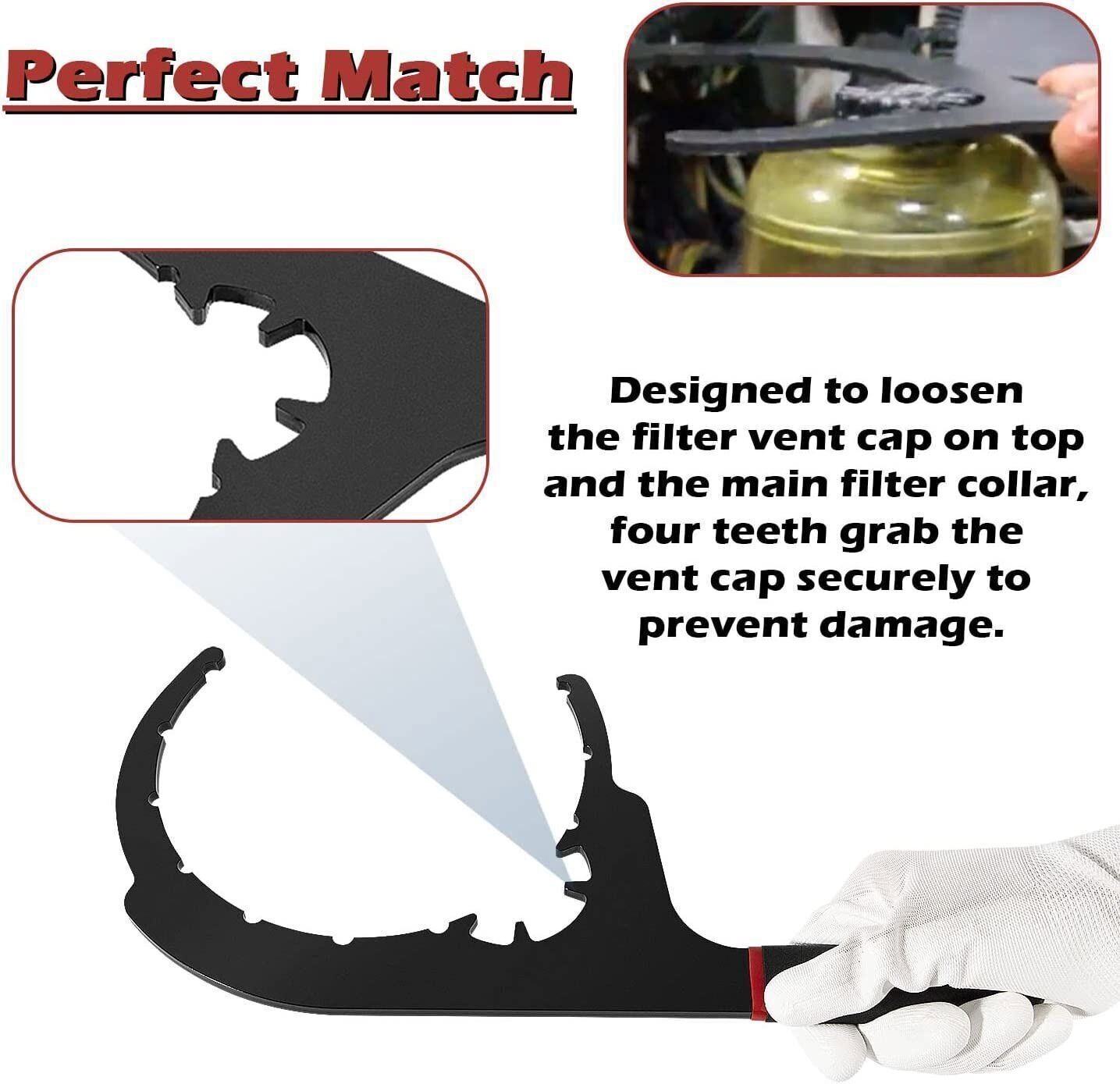 For 6″ Davco Filter Separator Tool 61110 Diesel Fuel Filter Wrench for Kenworth