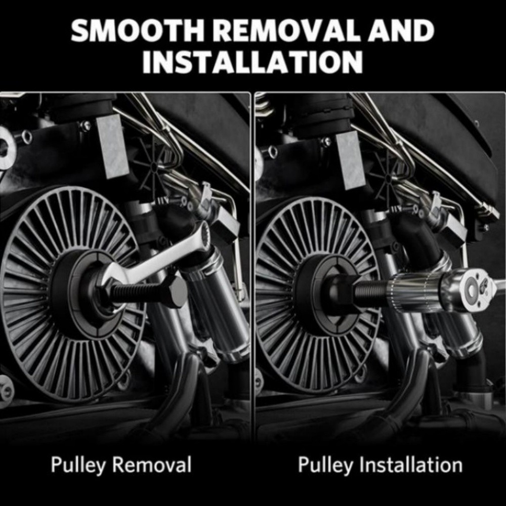 Power Steering Pump Pulley Puller Remover Installer Removal Tool Kit for GM Ford