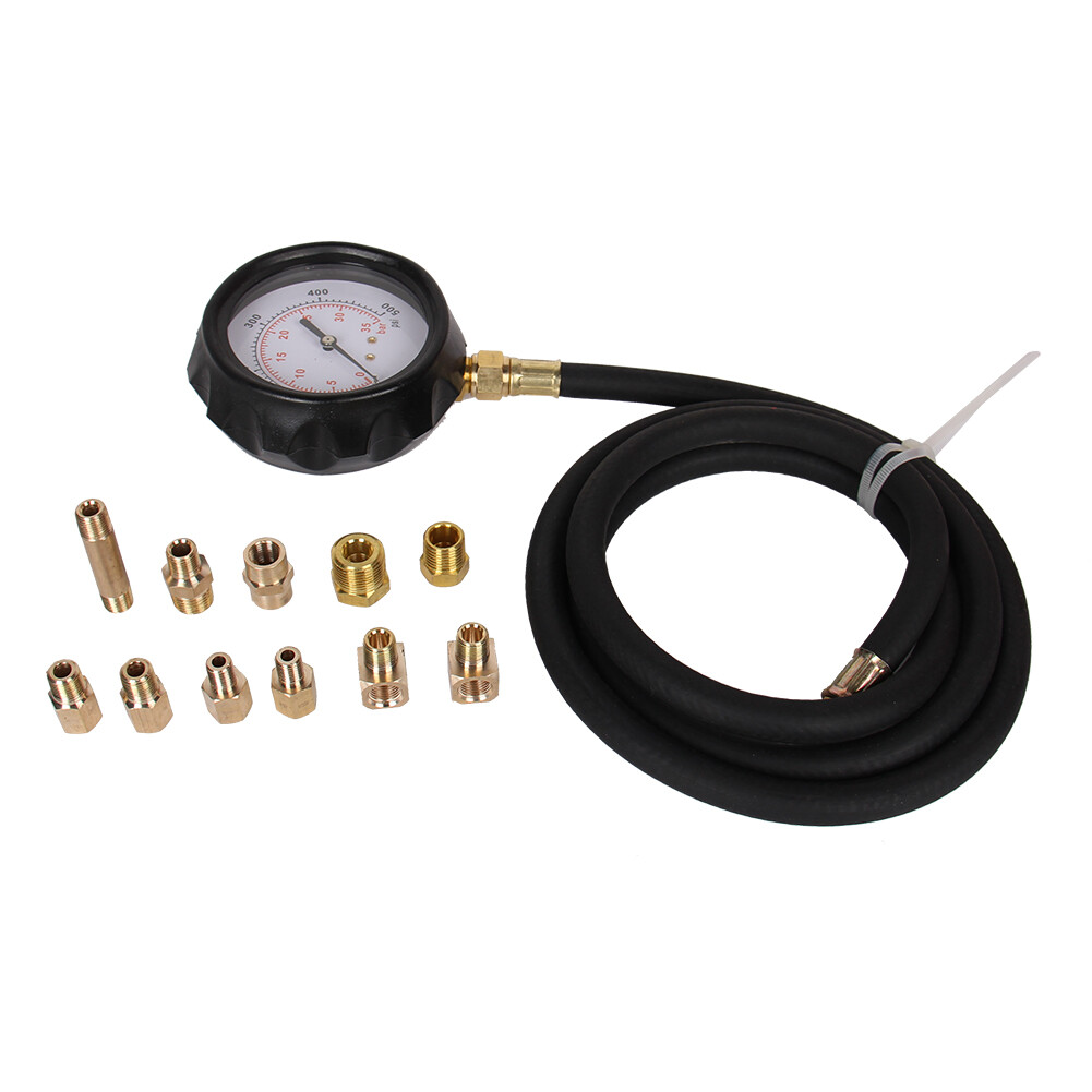 Truck Engine Compression Tester Kit Petrol Gas Cylinder Pressure Gauge 0-500 PSI