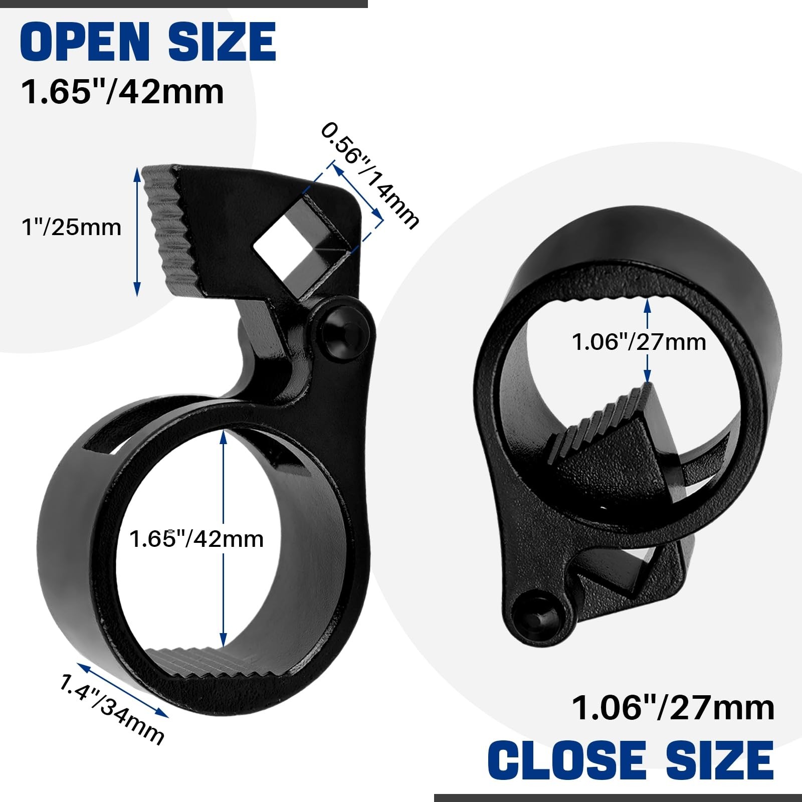 Inner Tie Rod Removal Tool 3/8 Inch Universal Wrench 1/2 Drive 27mm42mm Tool