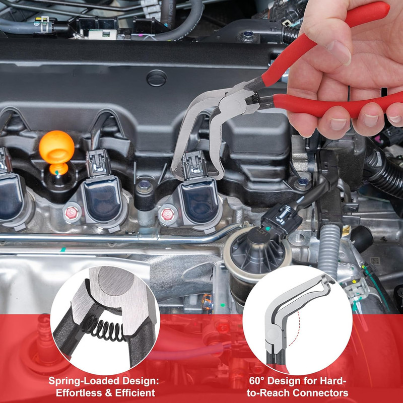 4 Pieces Electrical Disconnect Pliers for Cars, Automotive Electrical Plug