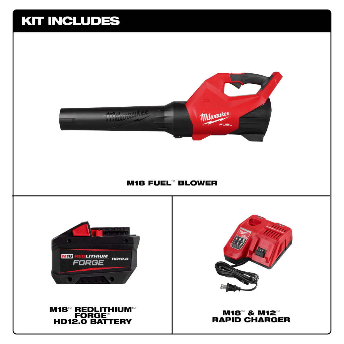 Milwaukee Tool M18 FUEL 120 MPH 500 CFM 18V Brushless Cordless Battery Powered L