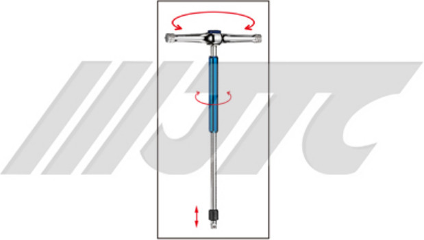 JTC-7733 T RATCHET EXTENSION BAR WRENCH 270 x 134 mm 3/8″ Dr.