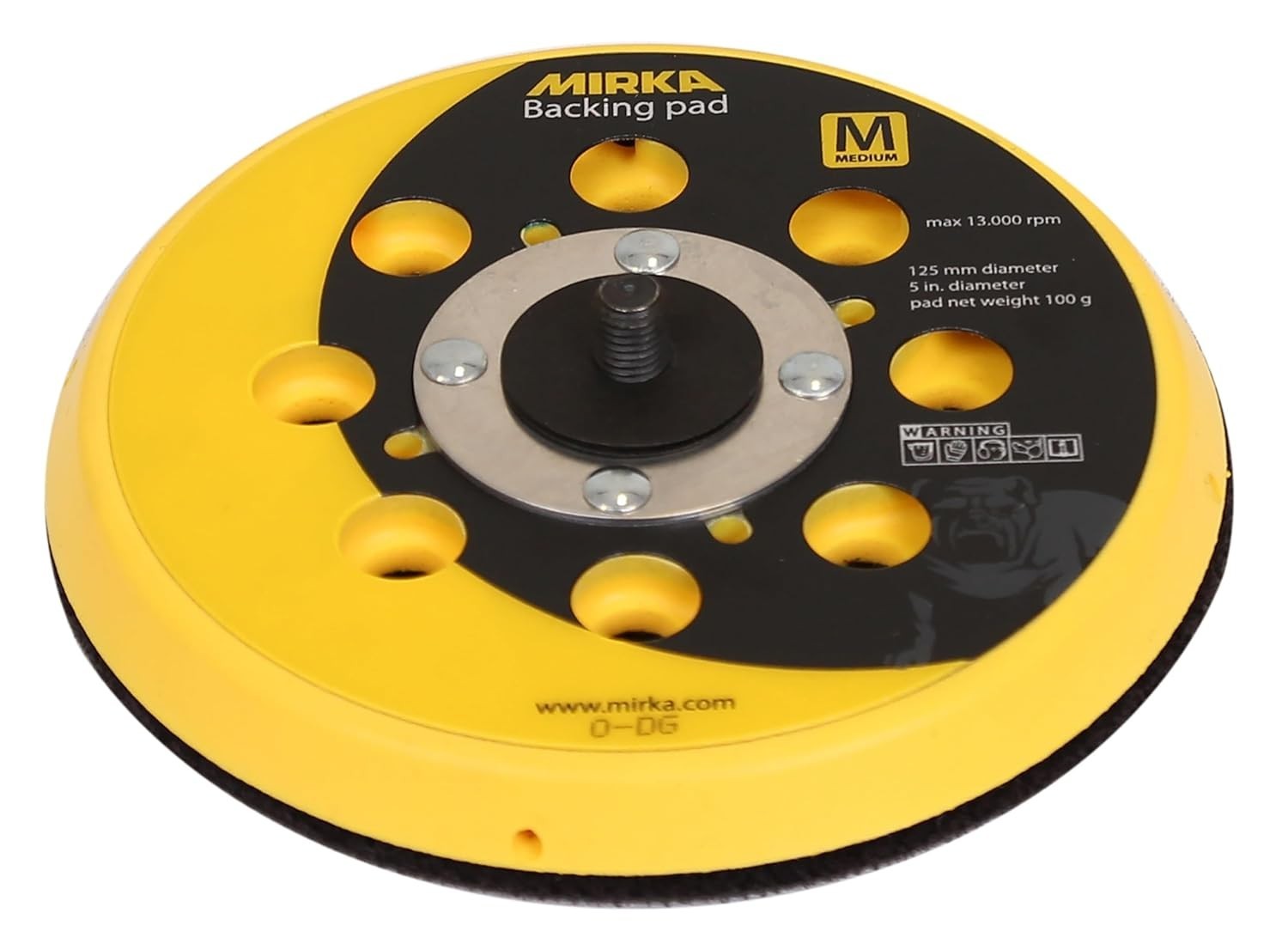 Mirka 915GV28 5 Inch Hook & Loop Backup Pad 28 Hole Medium Vacuum Pad