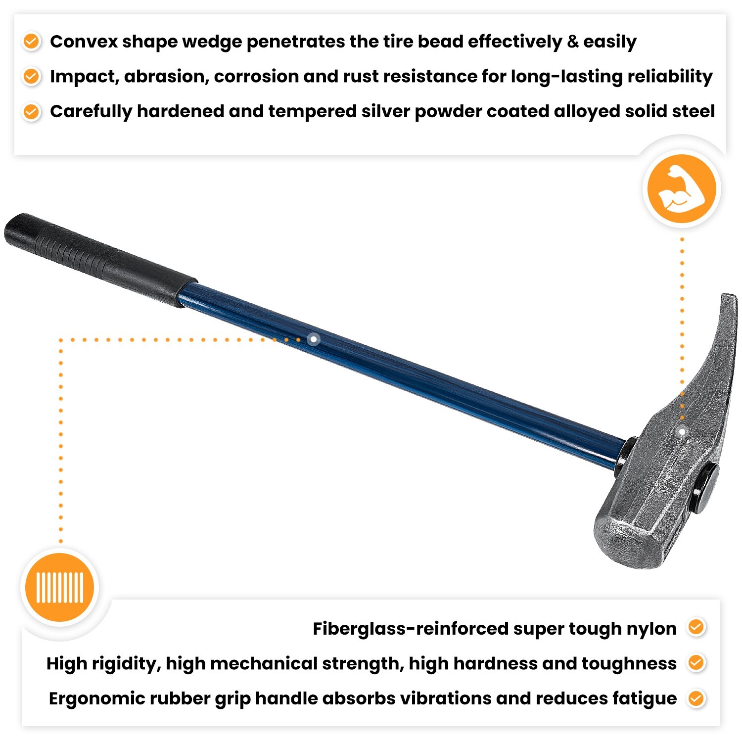 Replace for Ken-Tool 35429 Tire Bead Breaker Wedge TG11E Tire Hammer 32 in, STL