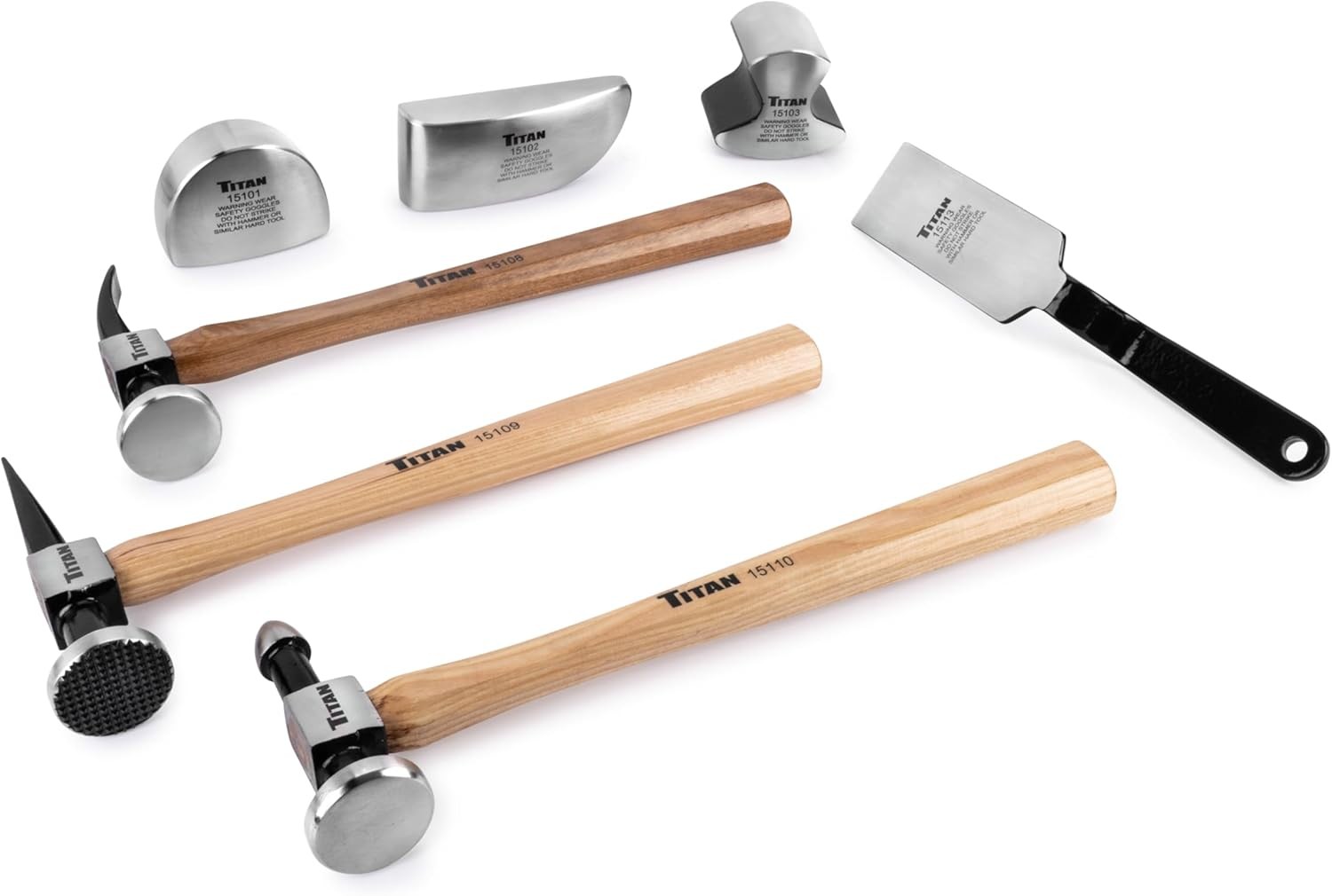 Titan Tools 7-Piece Professional Auto Body Tool Set (15100)