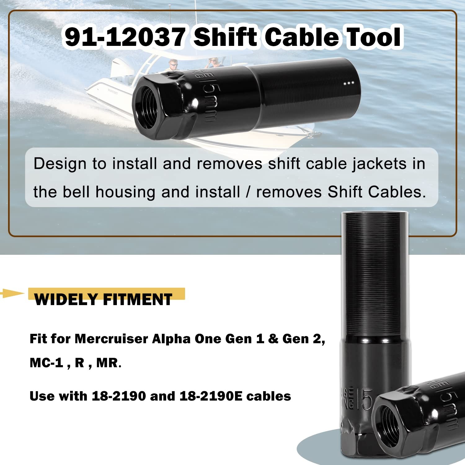 Exhaust Bellows Expander Tool Shift Cable Tool for Mercruiser Alpha Gen I II
