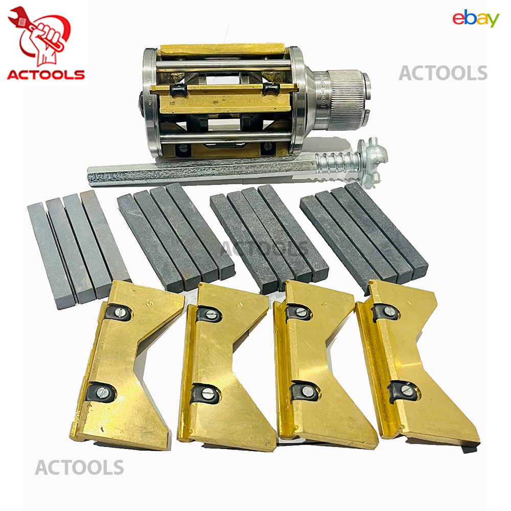Cylinder Engine Hone Kit 3 1/2″ To 6 1/2″ Honing Machine + 4 Set Of Stones USA