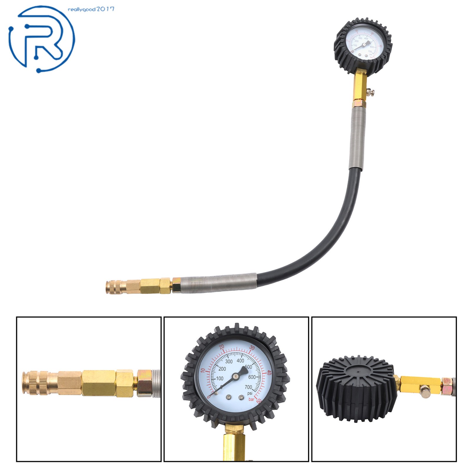 46PCS Petrol Diesel Engine Compression Tester Kit Leak Down Diagnostic Tool Kit