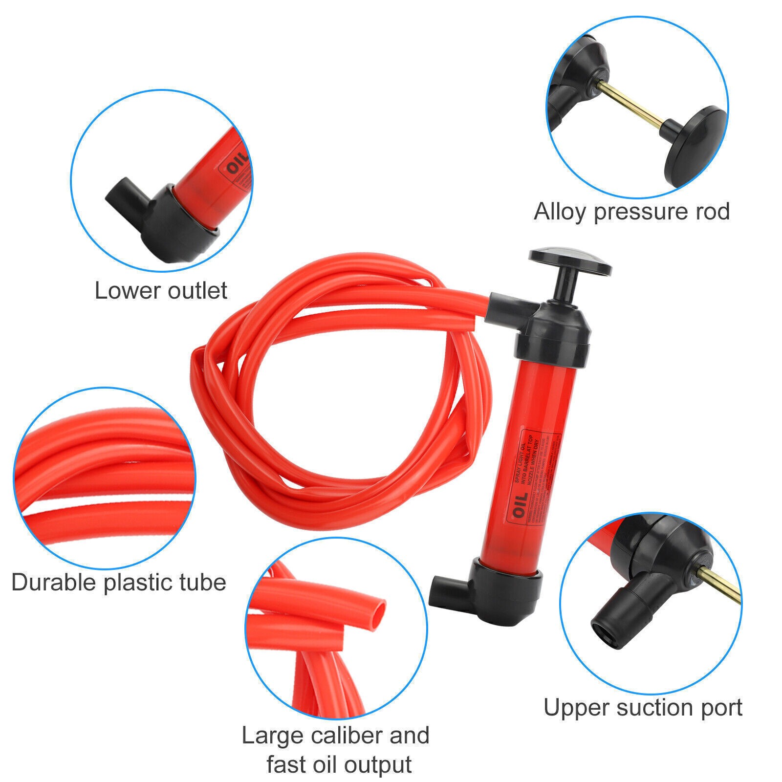 Fluid Extractor Pump Manual Suction Multi-Use Liquid Transfer Siphon Hand Pump