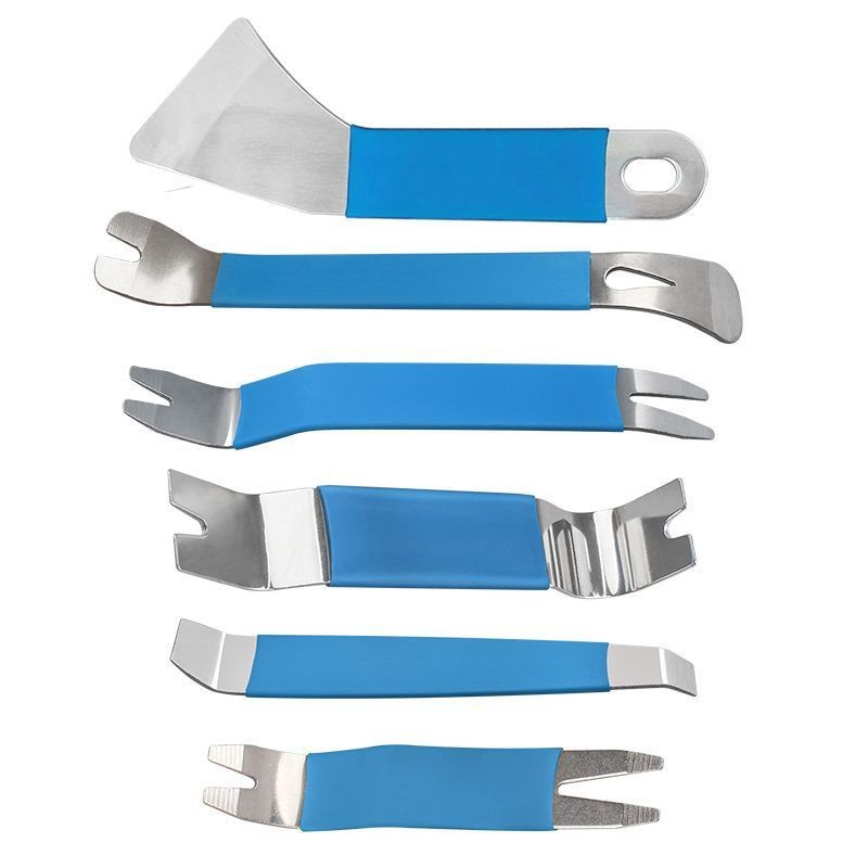Stainless Steel Car Trim Removal Tools 6PCS for Door Panel Audio Console Repair