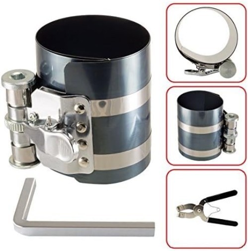 Adjustable Piston Ring Tool Set with Nickel-Plated Finish for Engine Maintenance