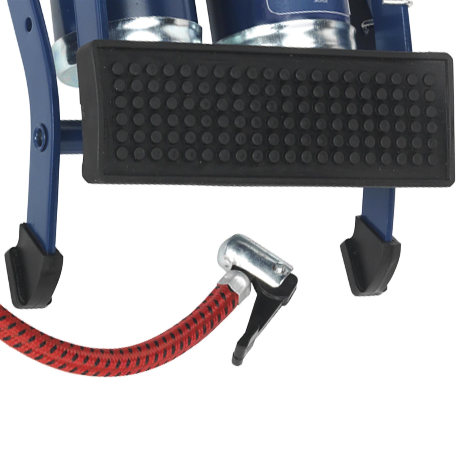 Sealey Foot Pump Twin Barrel Blue 0-100psi 0-7bar FP2