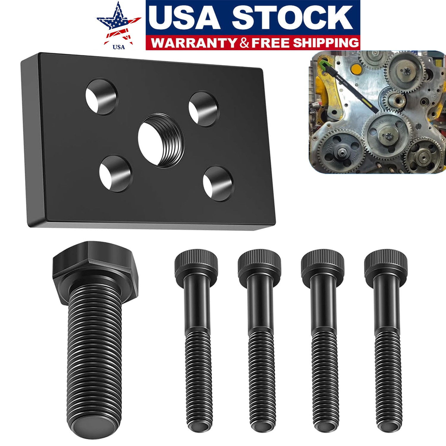 Fuel Injection Pump Drive Gear Puller Plate Tool for John Deere JDG1560 JDG670A