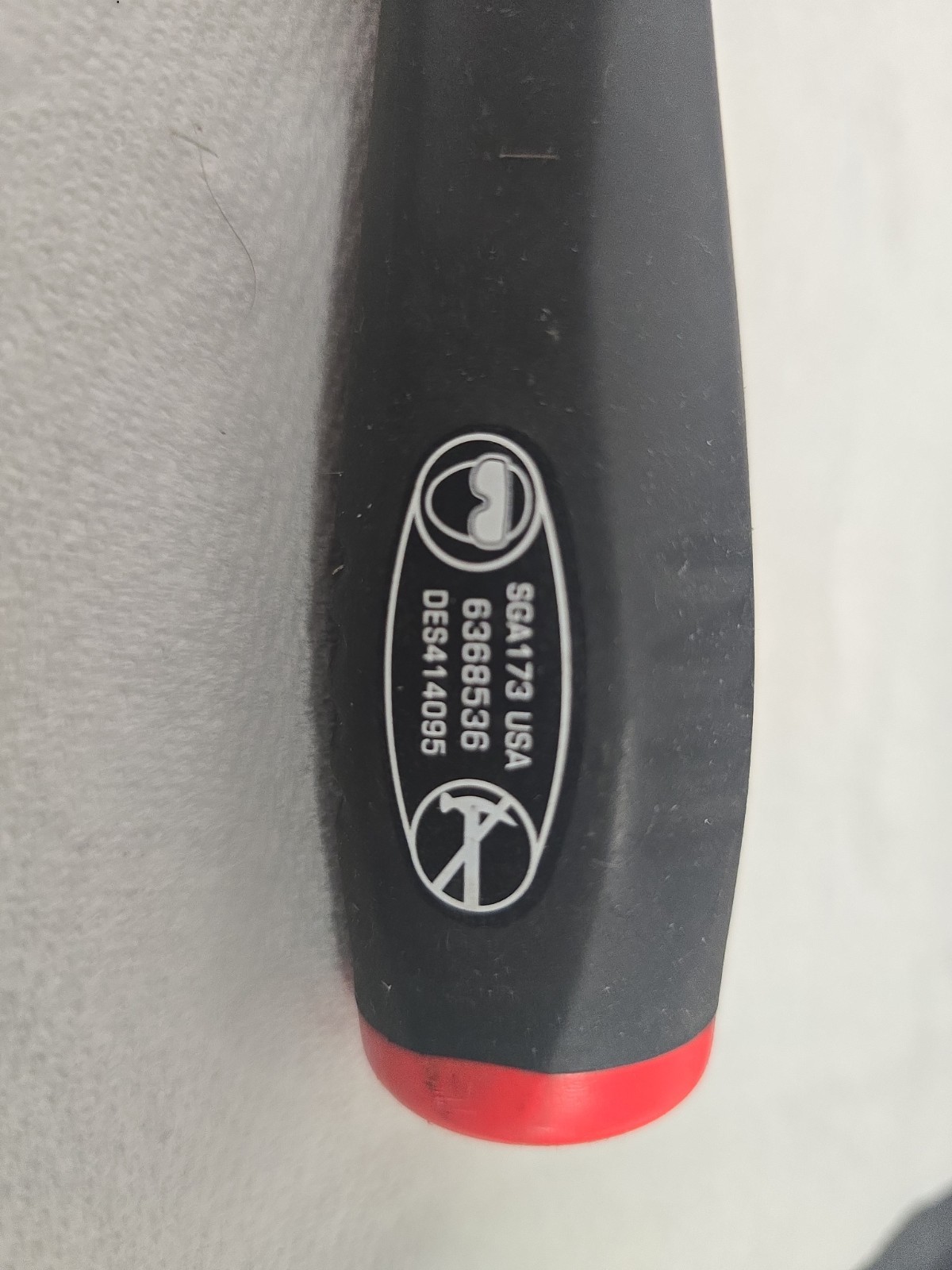 Snap On USA Radiator Hose Pick With Red / Black Comfort Grip Handle No SGA173B