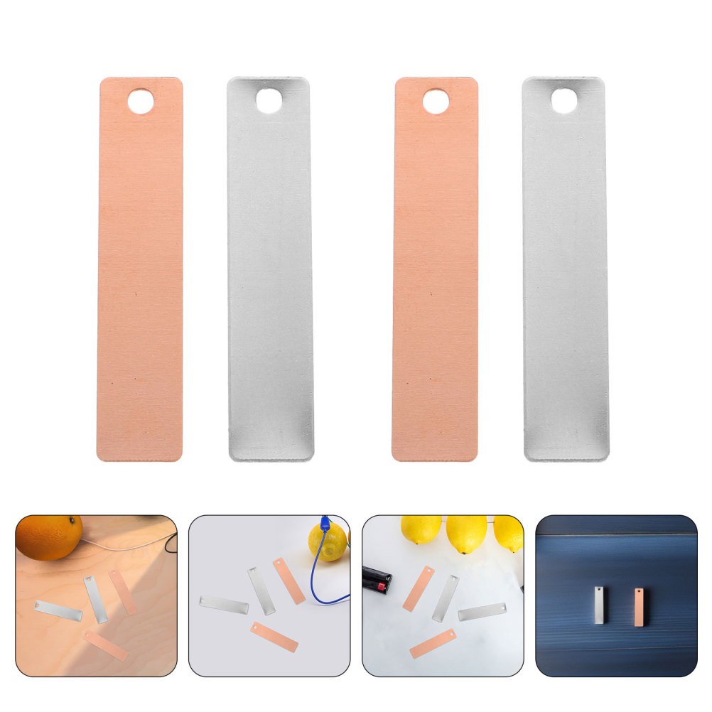 36 Pairs Copper Electroplating Strips and Zinc Sheets Fruit Battery Science
