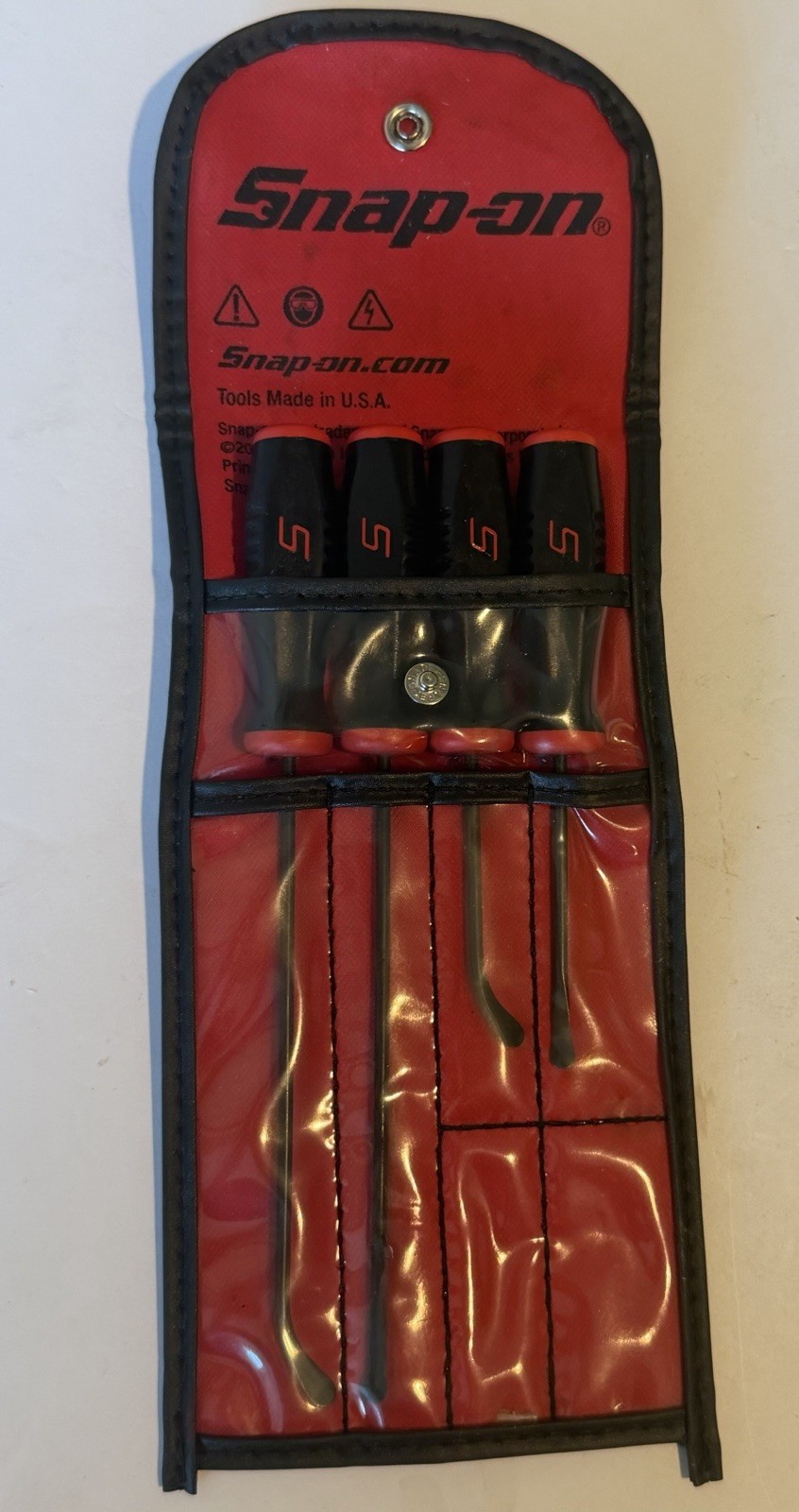 Snap On USA Tools PAK562770 Soft Grip Seal Removal 4 Pc Set SGSR