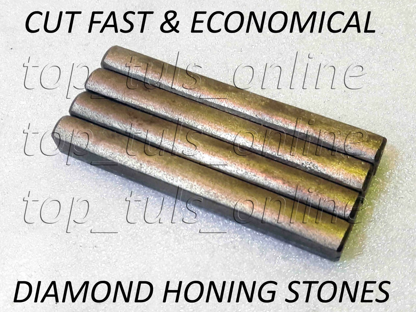 DIAMOND HONNING STONES METAL BOND 3/8″ x 3/8″ x 4″ 1200 GRIT MIRROR FINISH BORE