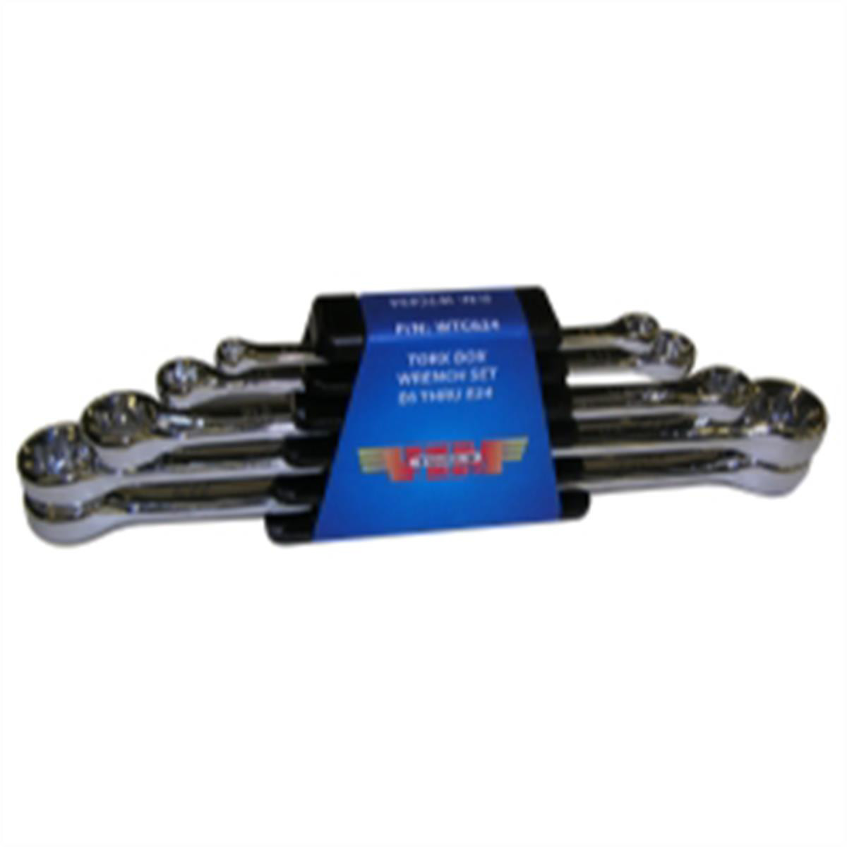 VIM Tools WTC624 Torx Box Wrench Set Five Piece E6 Through E24 Chrome