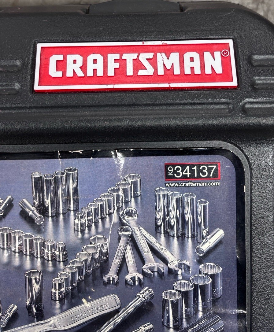 Craftsman USA 137 Piece Mechanic Tool Set with Case No 34137 Very Good!