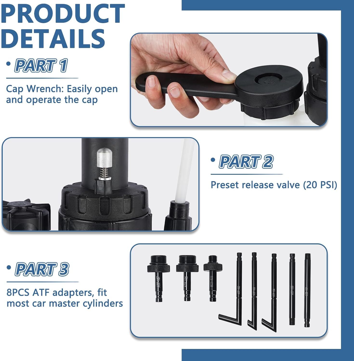 Manual Transmission Tool Fluid Oil Filling Filler System Fluid Transfer Set 3L