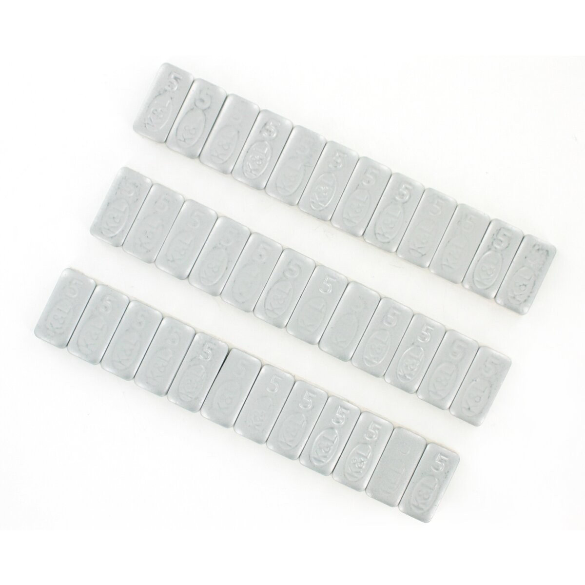 K & L Silver 5-Gram Steel Quickstick Wheel Weights – 32-2413