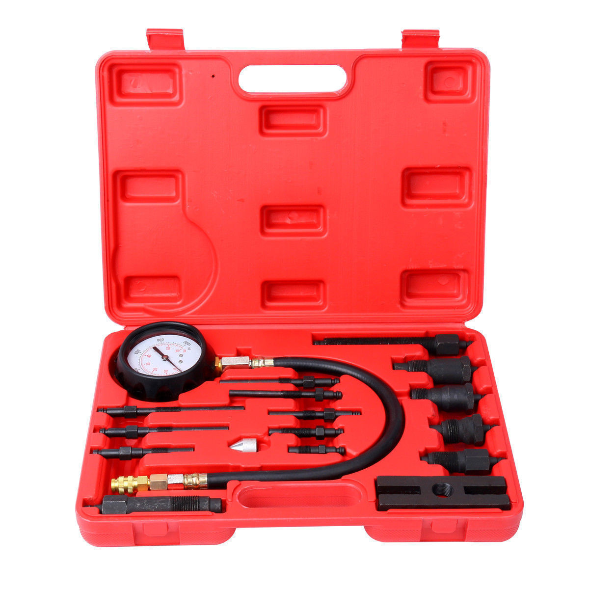 Professional Diesel Engine Cylinder Compression Tester Tool Kit 1000 PSI US SHIP