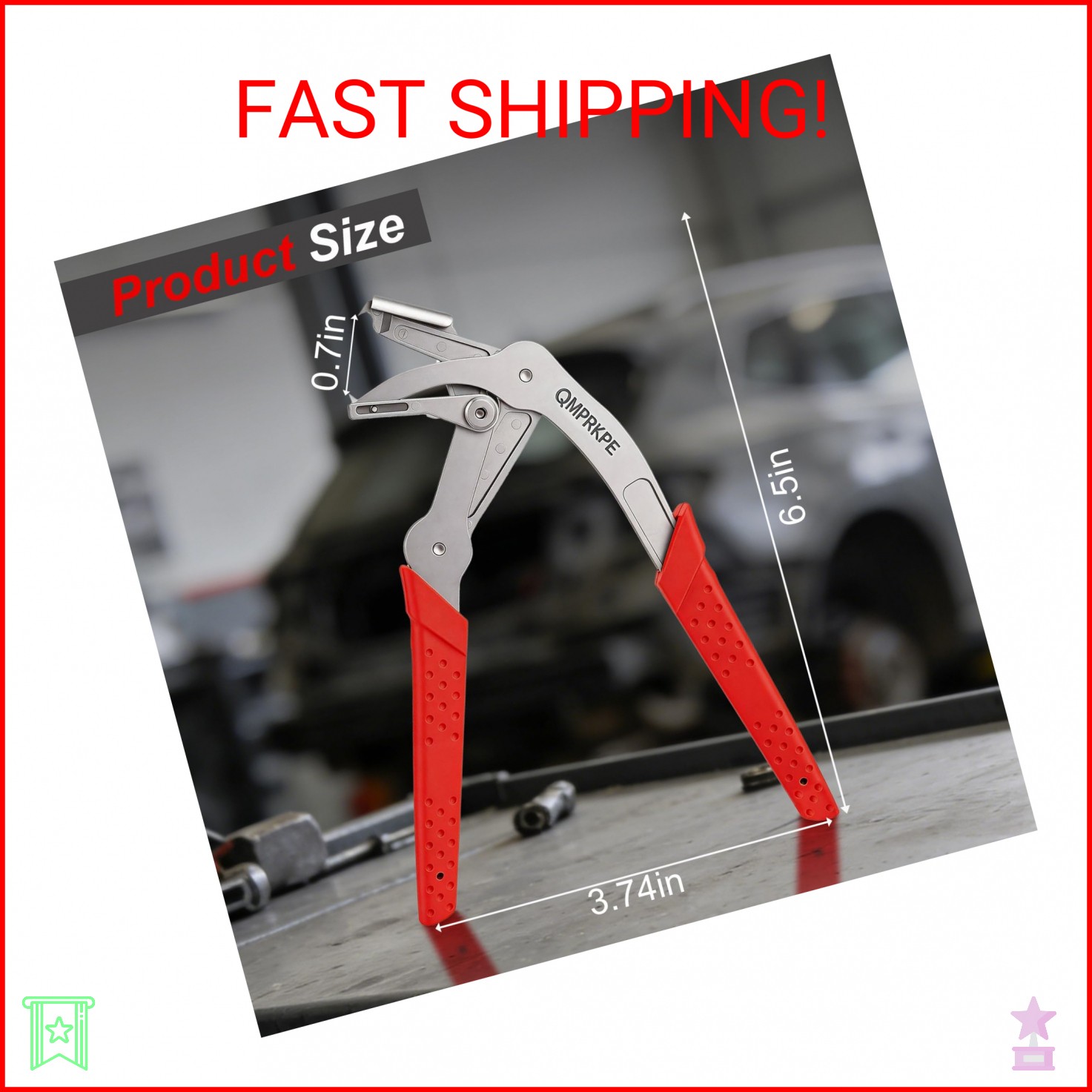 QMPRKPE Car Clip Pliers, 2026 Upgraded Spring-Loaded Panel Clip Removal Tool, Da