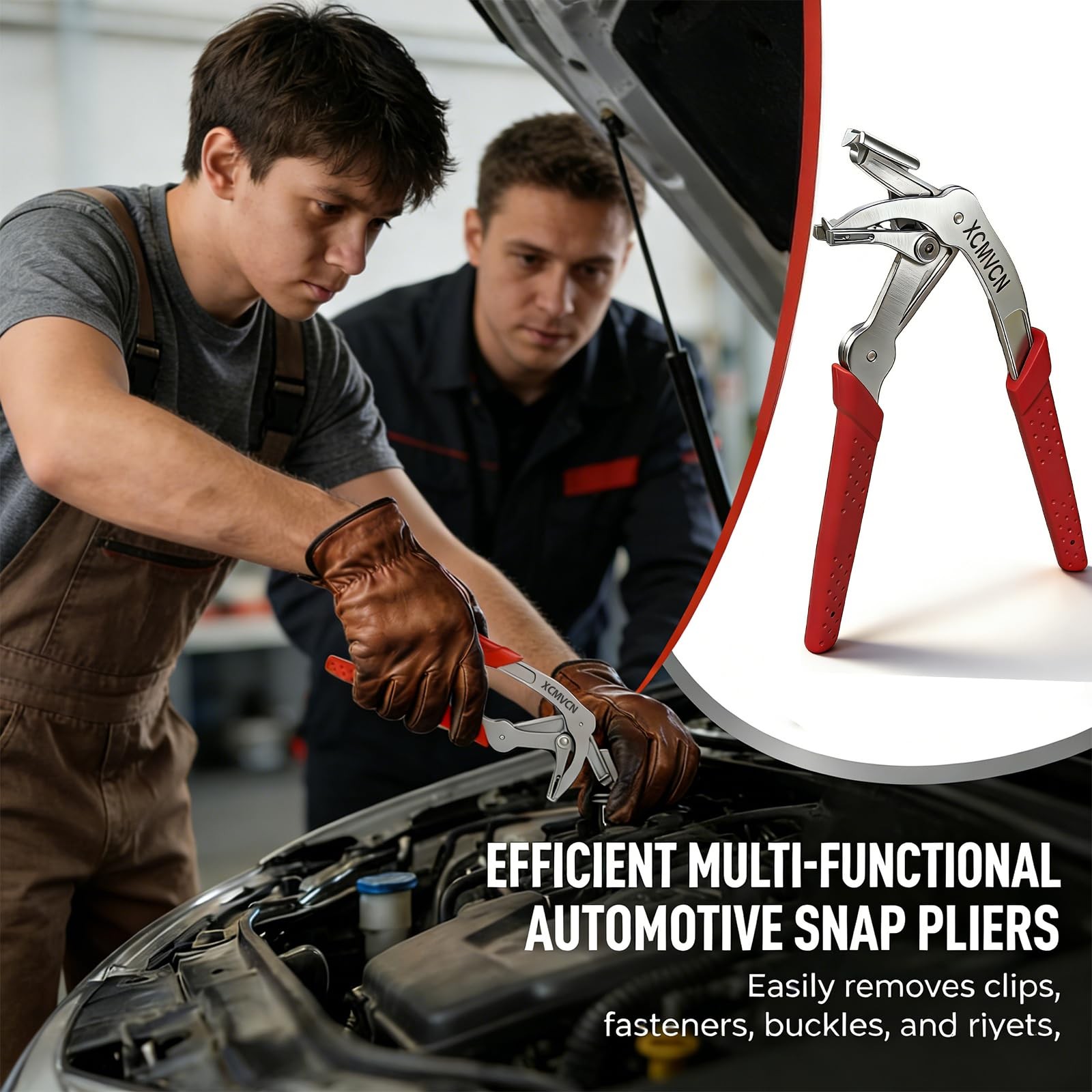 Car Clip Pliers, Spring-Loaded Panel Clip Removal Pliers Tool, Professional Auto