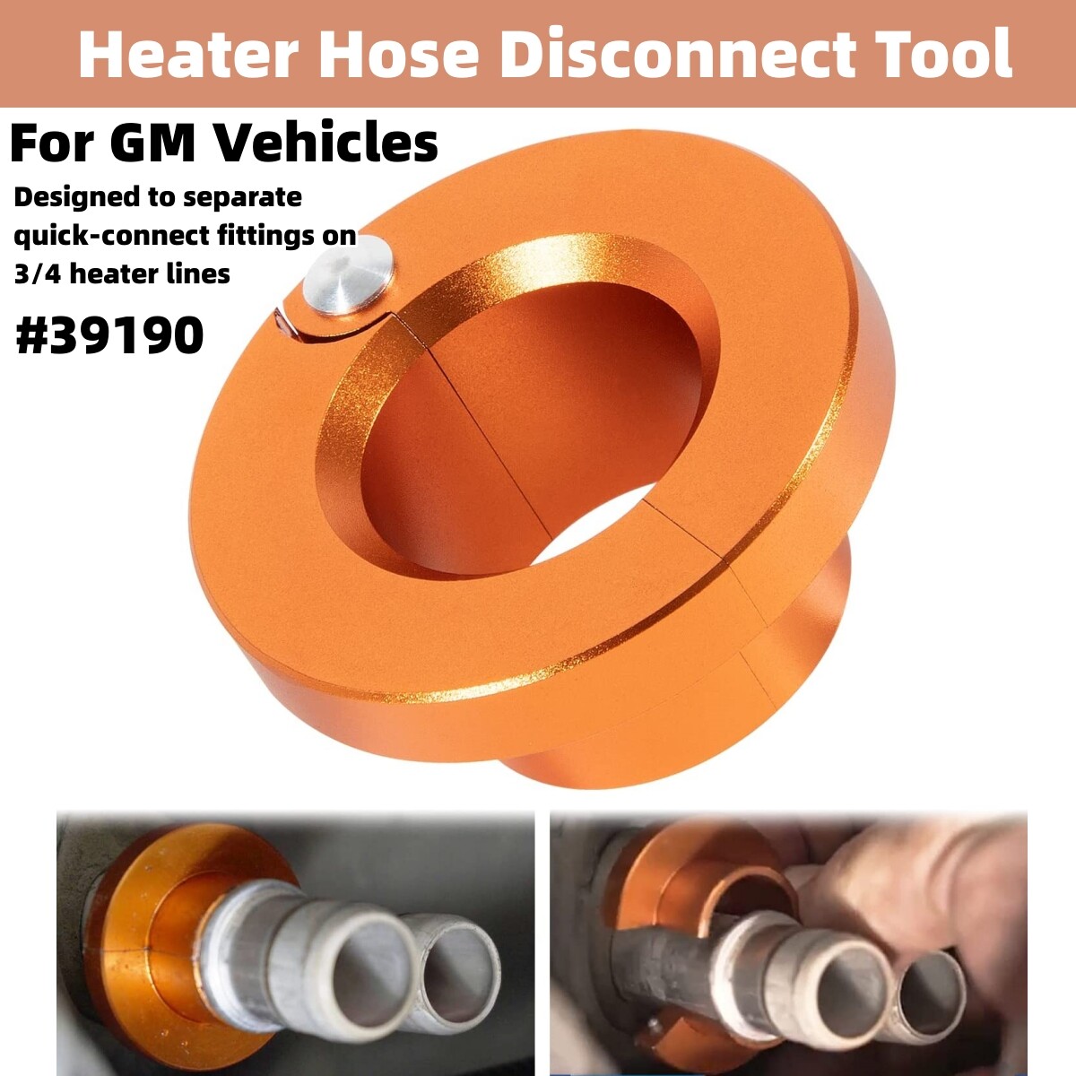 39190 Metal Heater Hose Disconnect Tool 3/4″ lines Fit for GM Tahoe Silverado
