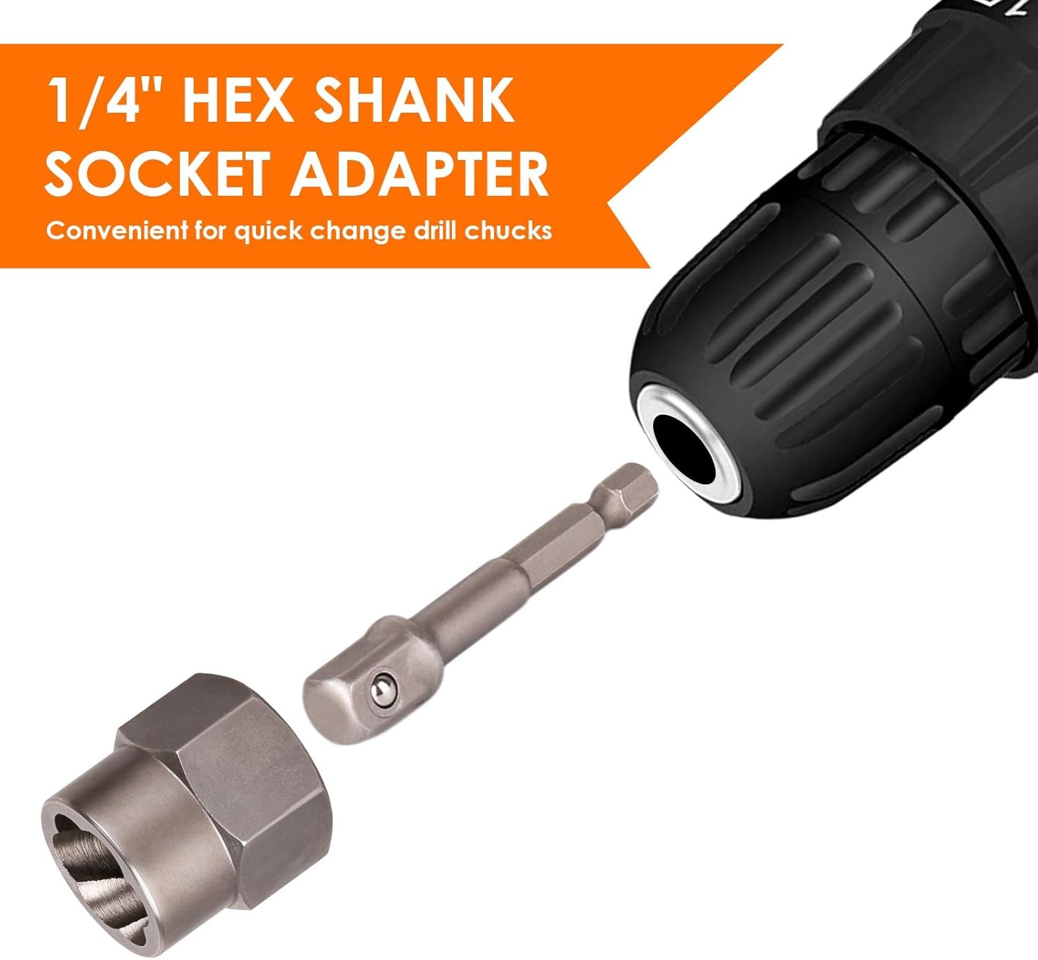 Bolt Extractor Set, 13+1 Piece Nut Extractor Sleeve Set, Drive Bolt Extractor