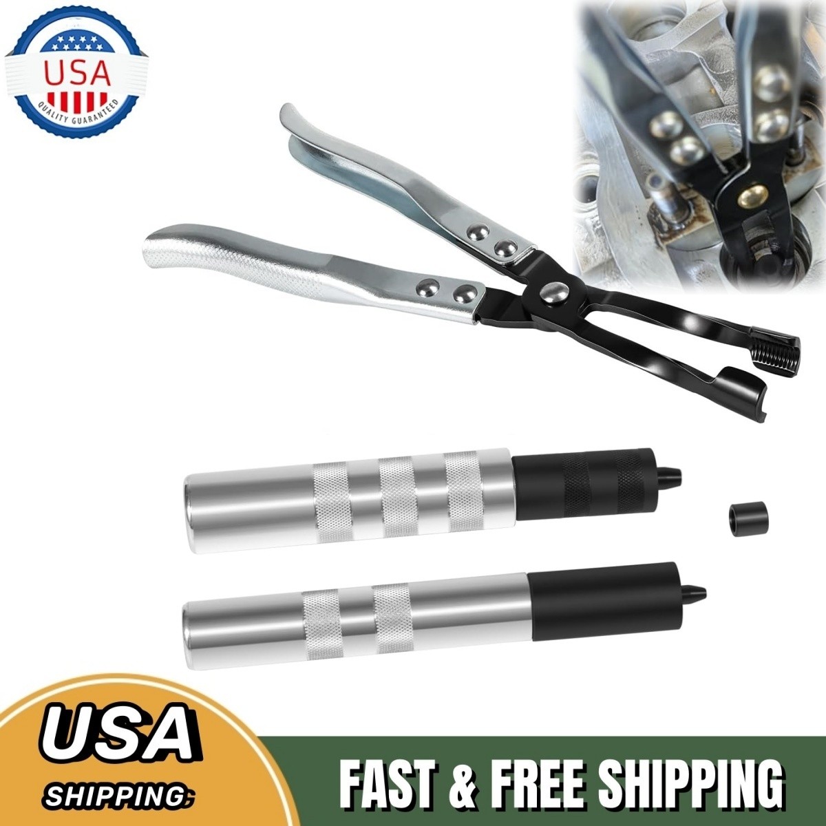 36050 Valve Keeper Installer/Remover Set & HW0107 Valve Seal Removal Pliers