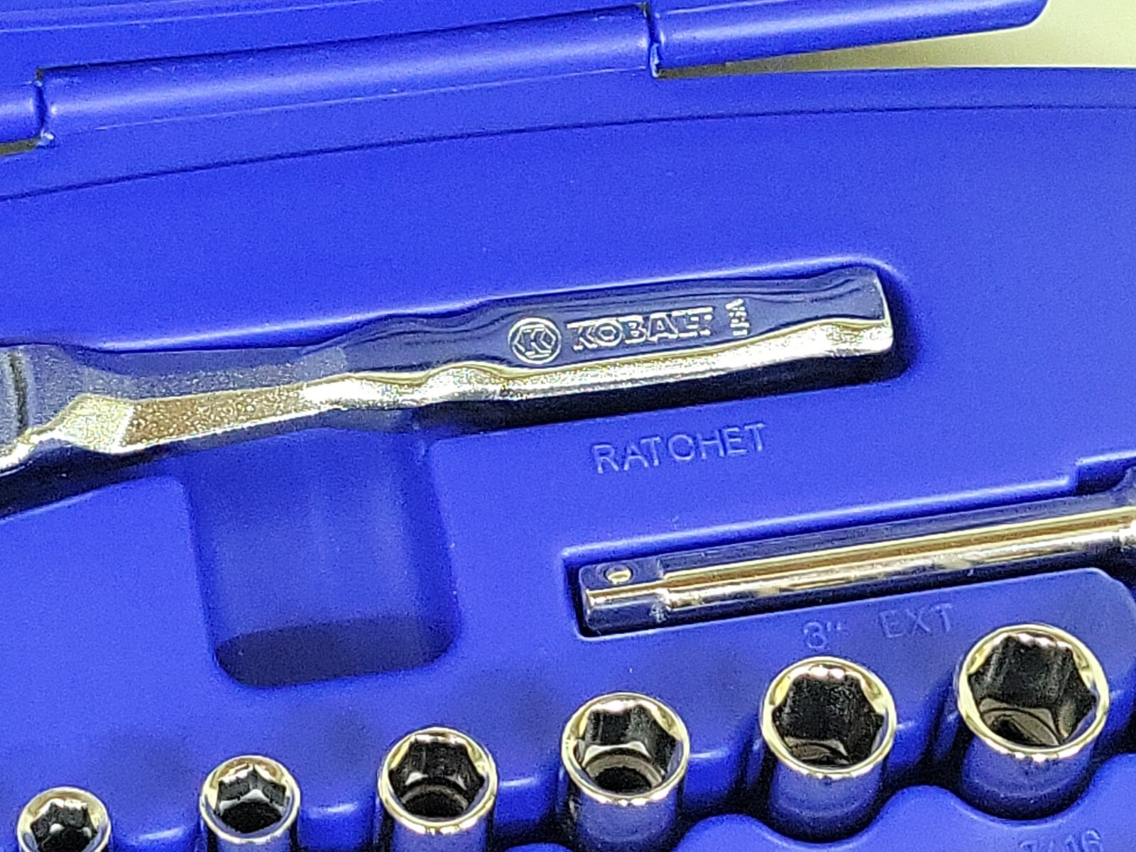 Kobalt 20 PC 1/4″ Drive Metric SAE Socket Ratchet New Old Stock 266590 USA MADE