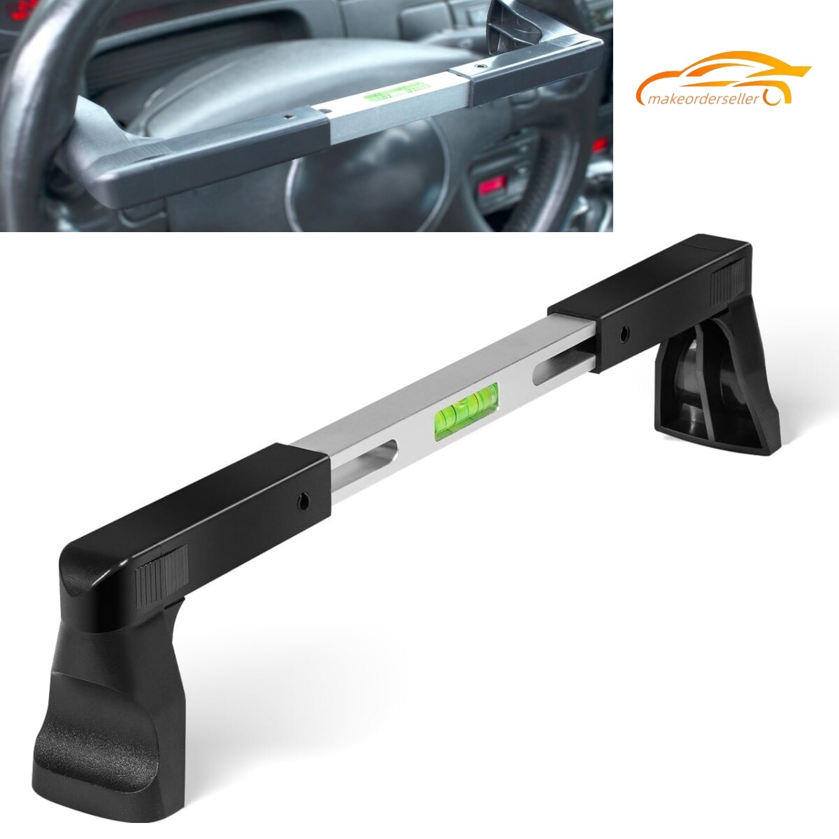 Steering Wheel Level Bar Tool for Passenger Cars, Vans & Trucks W/ ID 270-340mm