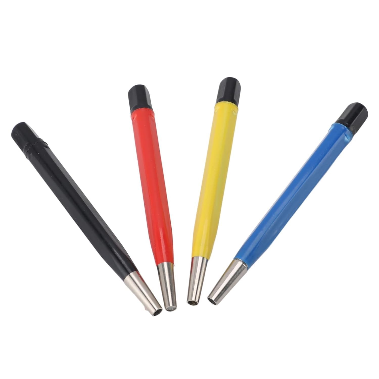 Fiberglass Scratch Brush Pen 4-Pieces with Steel, Brass,…