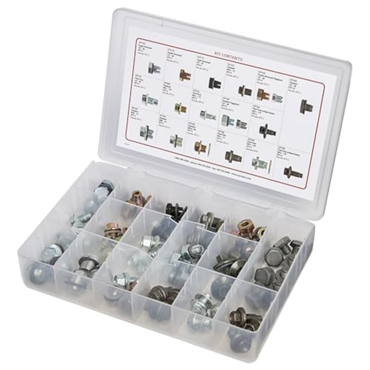 SUR&R Auto Parts DP454 152PC Oil Drain Plug Assortment