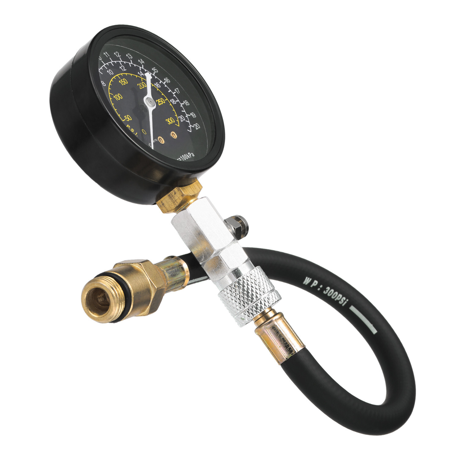 Engine Cylinder Compression Gauge Tester Kit Gas Engine Diagnostic Testing Tool