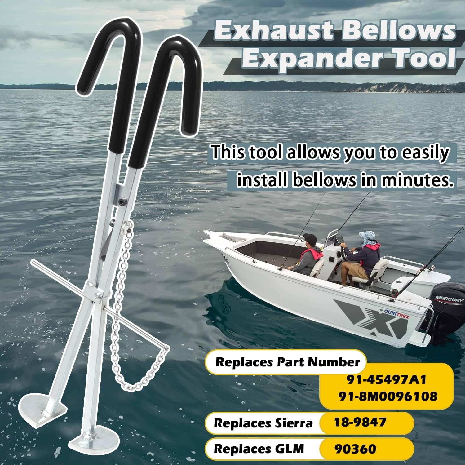 Exhaust Bellows Expander Tool Shift Cable Tool for Mercruiser Alpha Gen I II