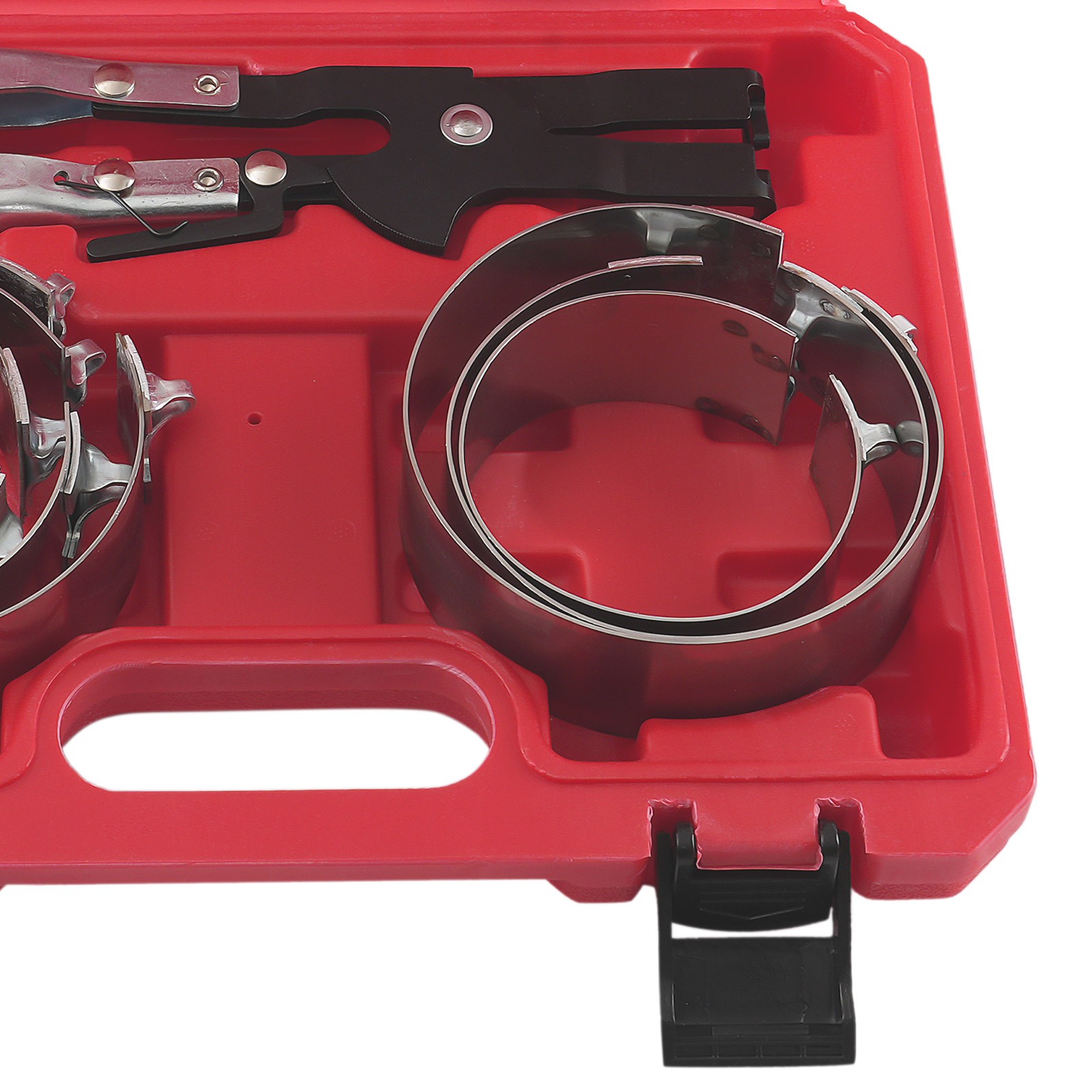 Auto Piston Ring Compressor 73-111mm for Car Engine Rebuild 7PC Tool Kit
